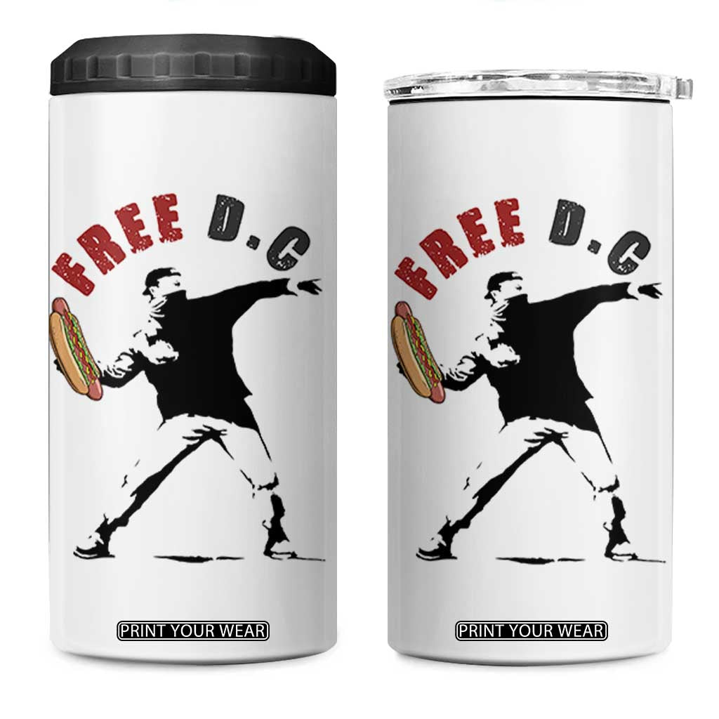 Free DC Sandwich Toss 4 in 1 Can Cooler Tumbler Washington DC Political Satire TS02 One Size: 16 oz White Print Your Wear