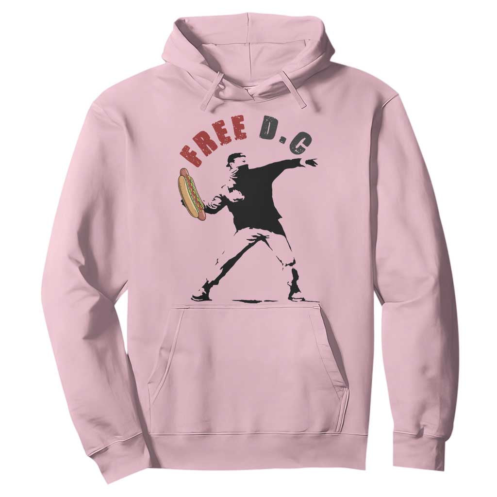 Free DC Sandwich Toss Hoodie Washington DC Political Satire TS02 Light Pink Print Your Wear