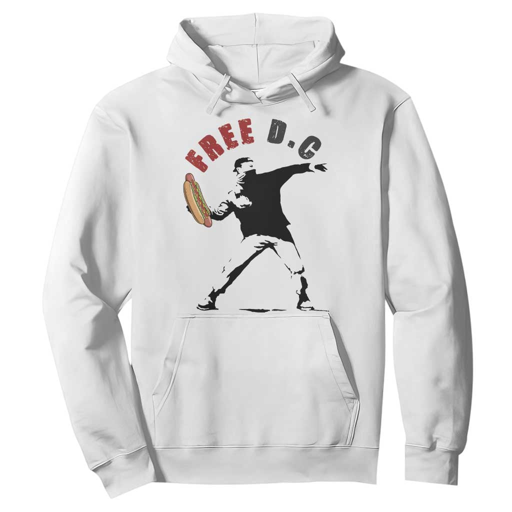 Free DC Sandwich Toss Hoodie Washington DC Political Satire TS02 White Print Your Wear