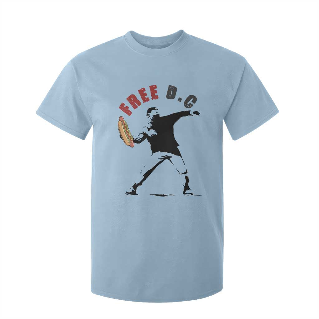 Free DC Sandwich Toss T Shirt For Kid Washington DC Political Satire TS02 Light Blue Print Your Wear
