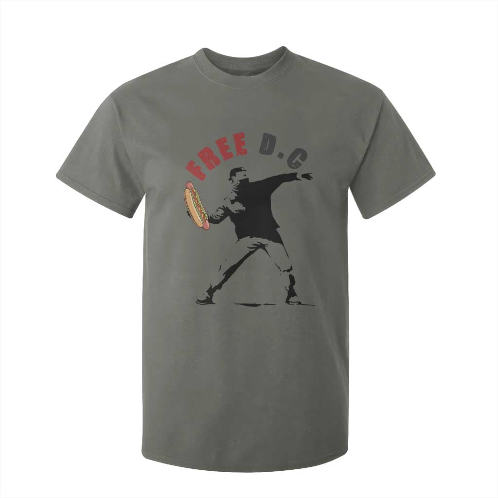 Free DC Sandwich Toss T Shirt For Kid Washington DC Political Satire TS02 Military Green Print Your Wear