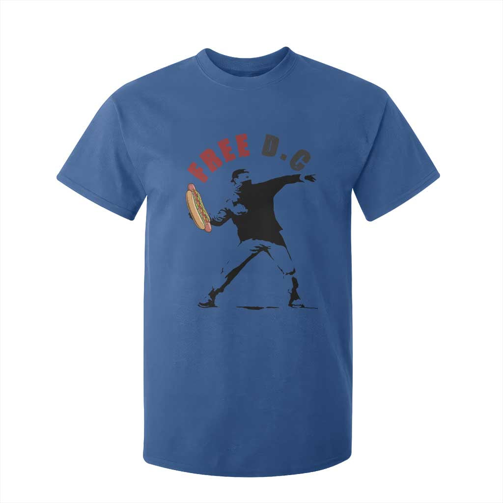 Free DC Sandwich Toss T Shirt For Kid Washington DC Political Satire TS02 Royal Blue Print Your Wear