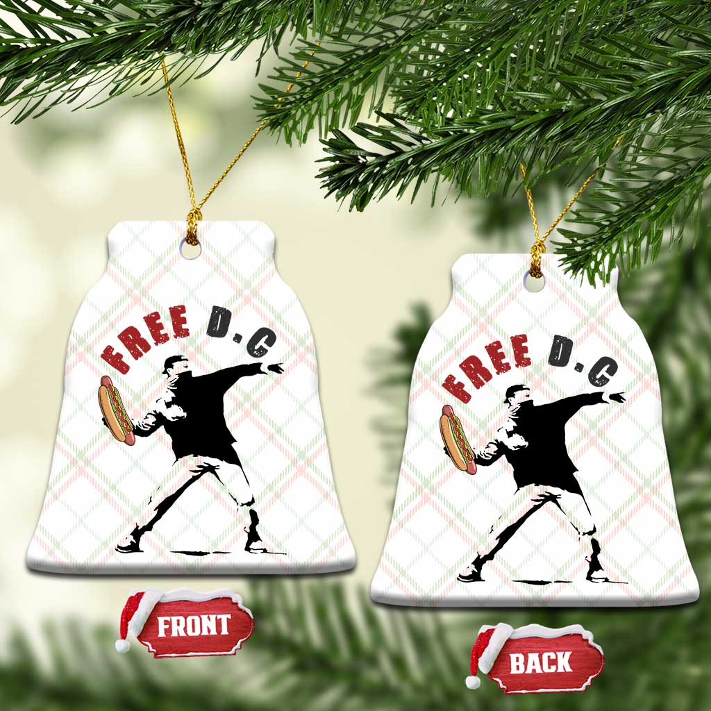 Free DC Sandwich Toss Ceramic Ornament Washington DC Political Satire TS02 Print Your Wear
