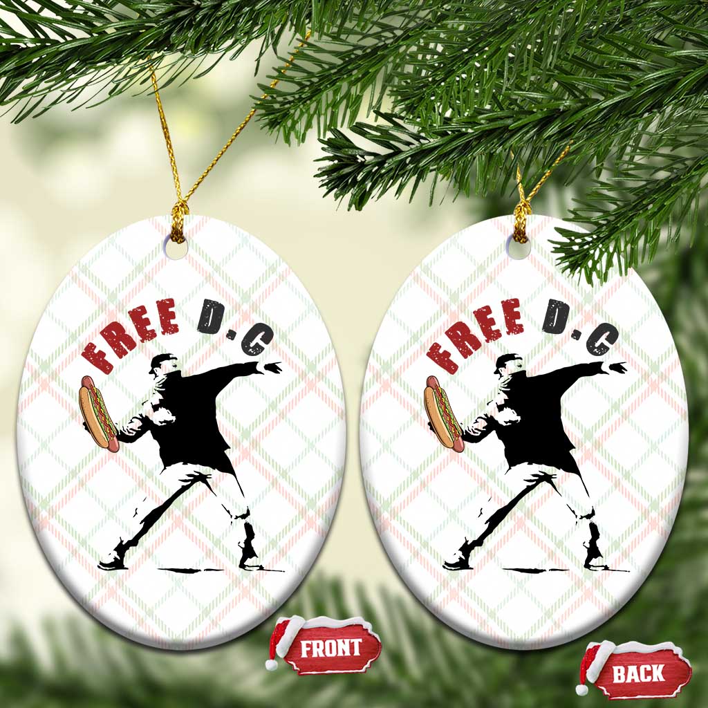 Free DC Sandwich Toss Ceramic Ornament Washington DC Political Satire TS02 Print Your Wear