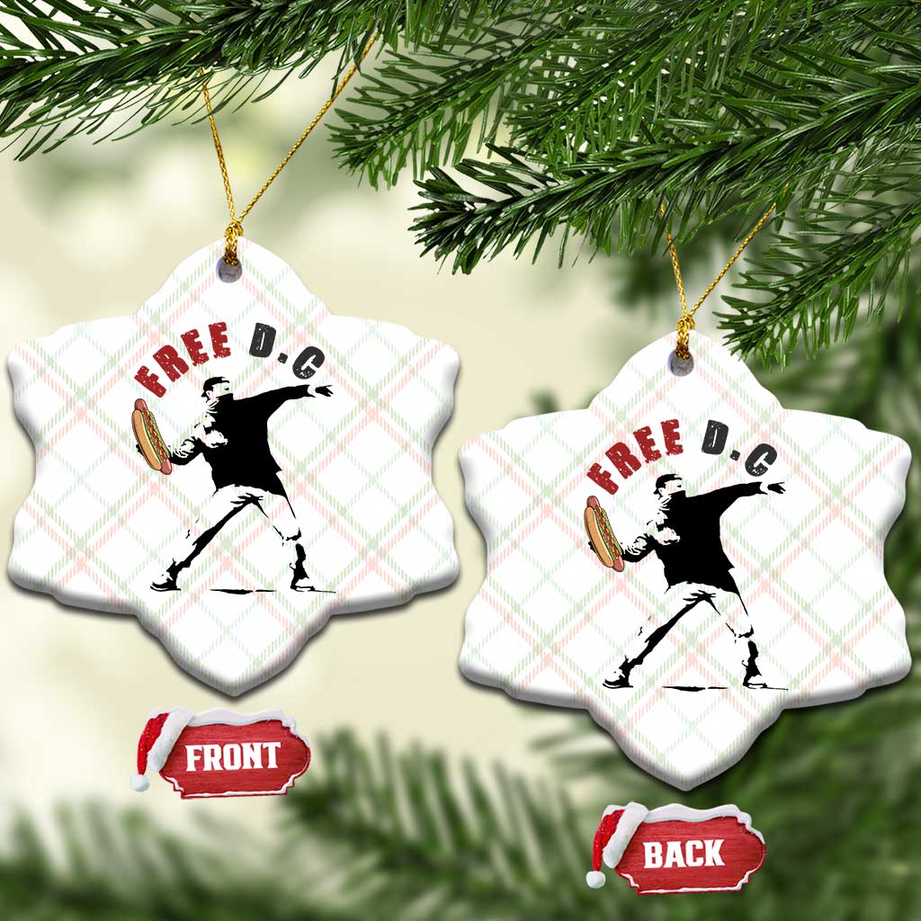 Free DC Sandwich Toss Ceramic Ornament Washington DC Political Satire TS02 Print Your Wear