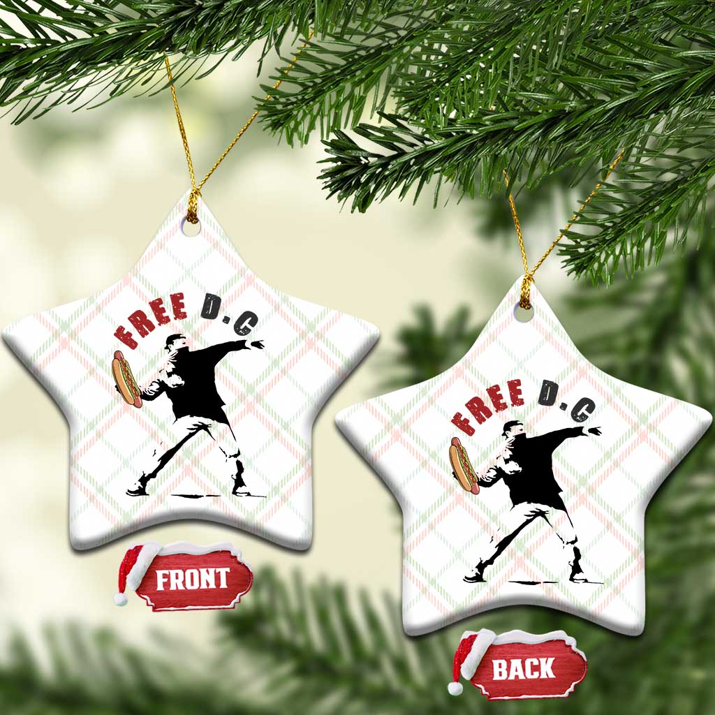 Free DC Sandwich Toss Ceramic Ornament Washington DC Political Satire TS02 Print Your Wear