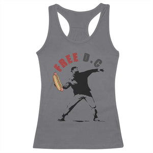 Free DC Sandwich Toss Racerback Tank Top Washington DC Political Satire TS02 Charcoal Print Your Wear