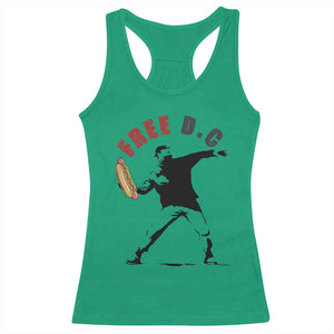 Free DC Sandwich Toss Racerback Tank Top Washington DC Political Satire TS02 Irish Green Print Your Wear