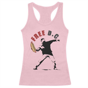 Free DC Sandwich Toss Racerback Tank Top Washington DC Political Satire TS02 Light Pink Print Your Wear