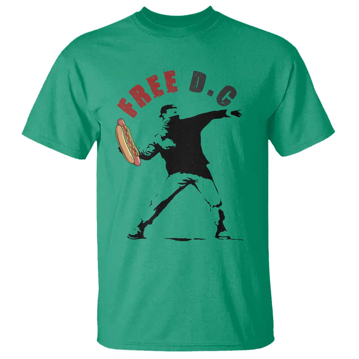 Free DC Sandwich Toss T Shirt Washington DC Political Satire TS02 Irish Green Print Your Wear