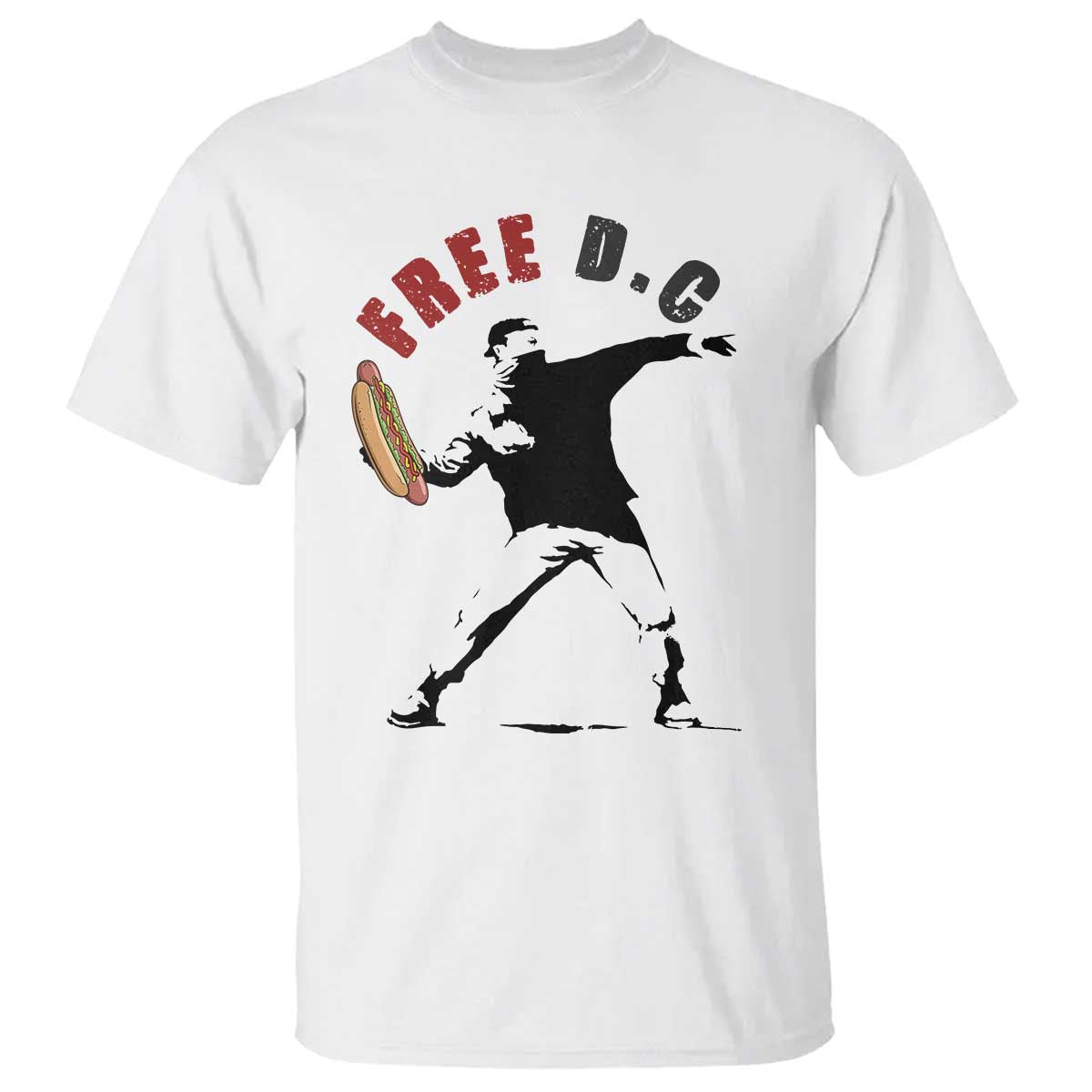 Free DC Sandwich Toss T Shirt Washington DC Political Satire TS02 White Print Your Wear