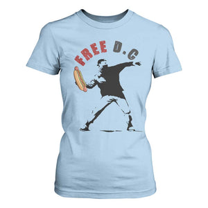 Free DC Sandwich Toss T Shirt For Women Washington DC Political Satire TS02 Light Blue Print Your Wear