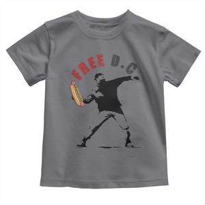 Free DC Sandwich Toss Toddler T Shirt Washington DC Political Satire TS02 Charcoal Print Your Wear