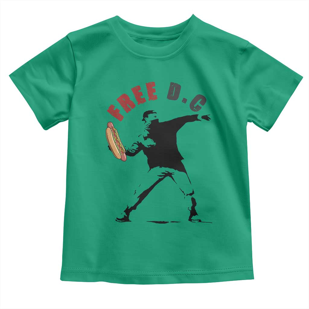 Free DC Sandwich Toss Toddler T Shirt Washington DC Political Satire TS02 Irish Green Print Your Wear