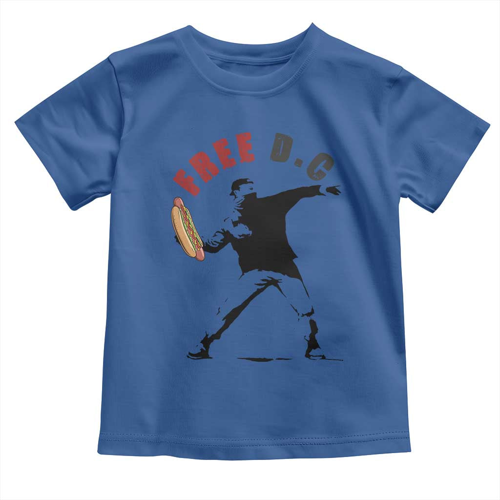 Free DC Sandwich Toss Toddler T Shirt Washington DC Political Satire TS02 Royal Blue Print Your Wear