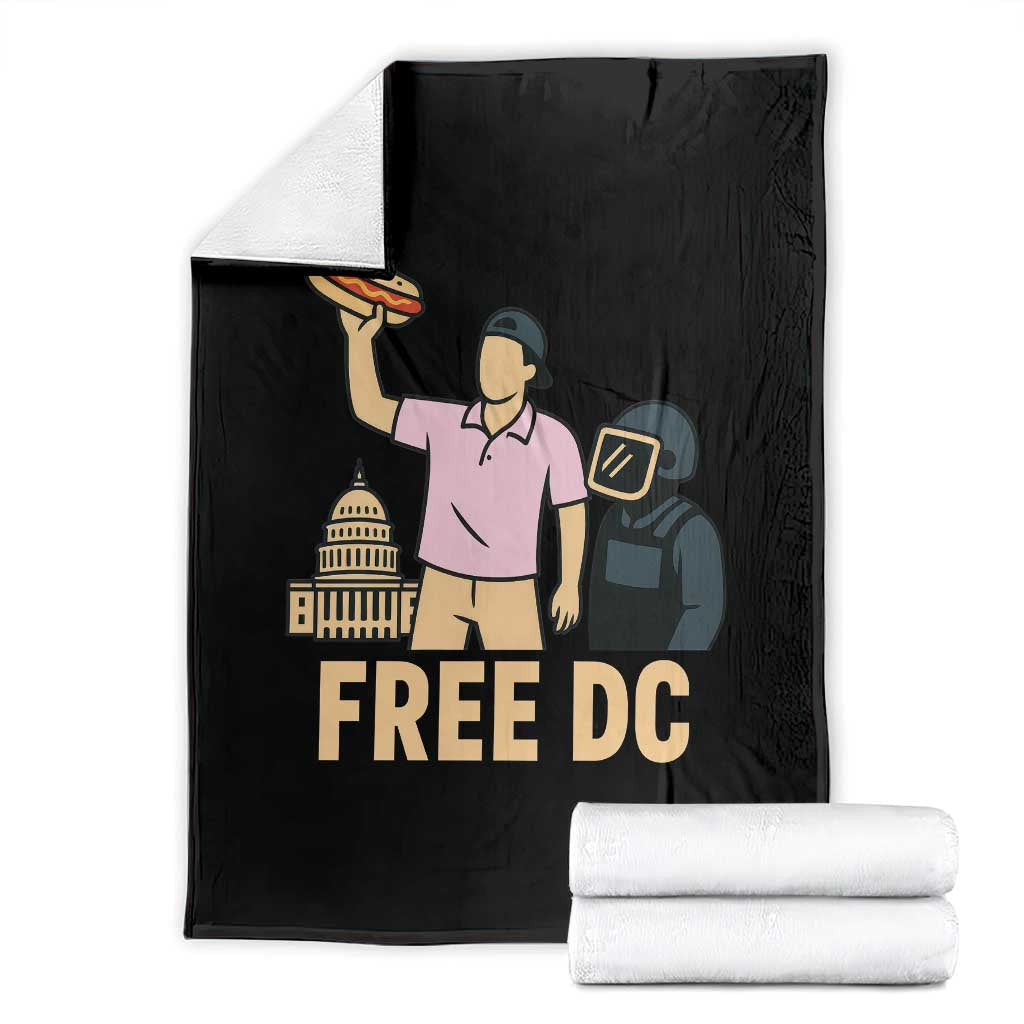 Free DC Sandwich Guy Throw Blanket Washington DC Pride Political Satire TS02 Black Print Your Wear