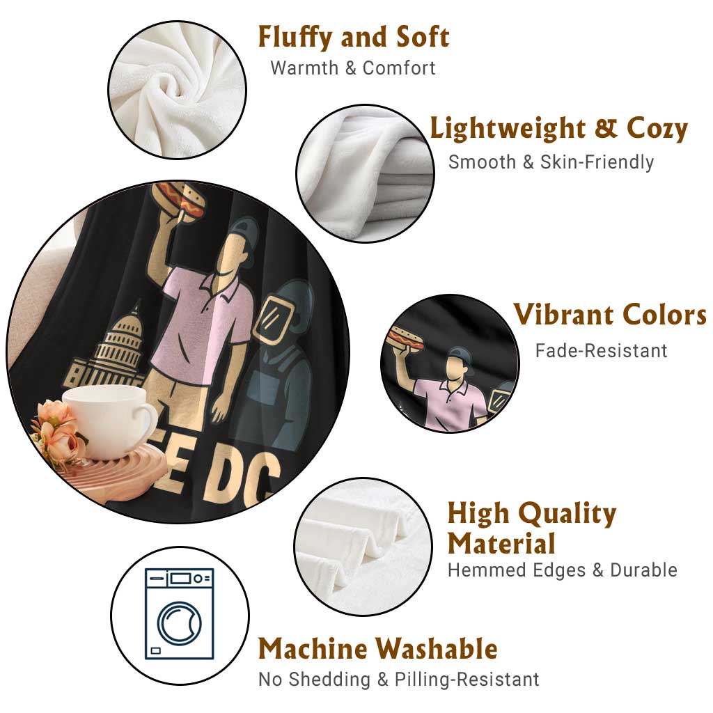 Free DC Sandwich Guy Throw Blanket Washington DC Pride Political Satire TS02 Print Your Wear