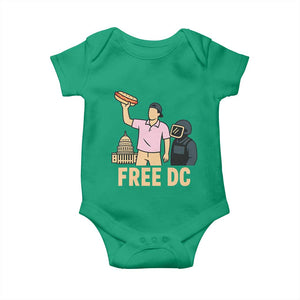 Free DC Sandwich Guy Baby Onesie Washington DC Pride Political Satire TS02 Irish Green Print Your Wear