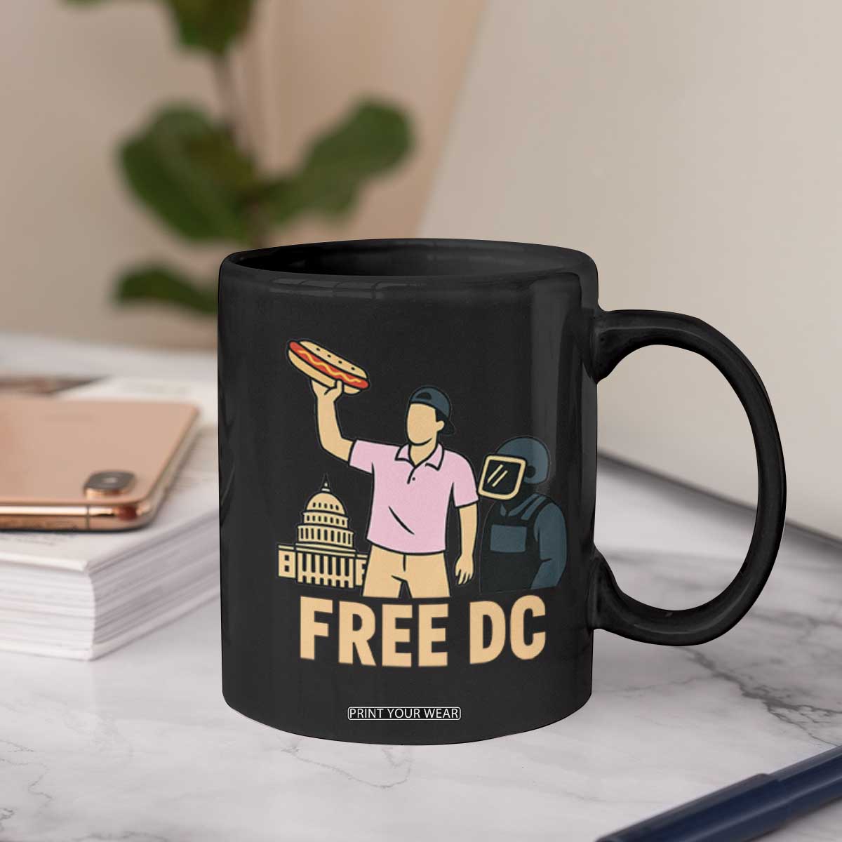 Free DC Sandwich Guy Coffee Mug Washington DC Pride Political Satire TS02 Print Your Wear