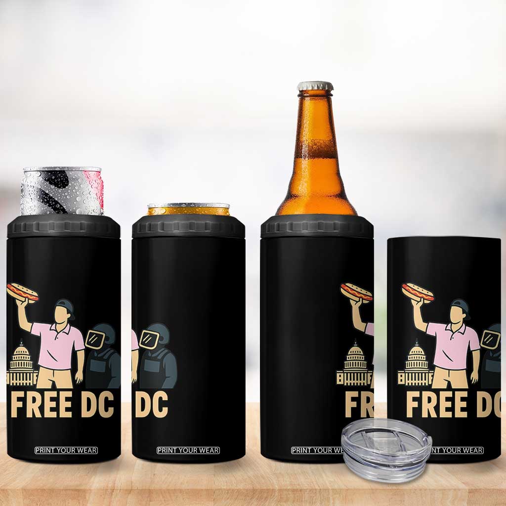 Free DC Sandwich Guy 4 in 1 Can Cooler Tumbler Washington DC Pride Political Satire TS02 Print Your Wear