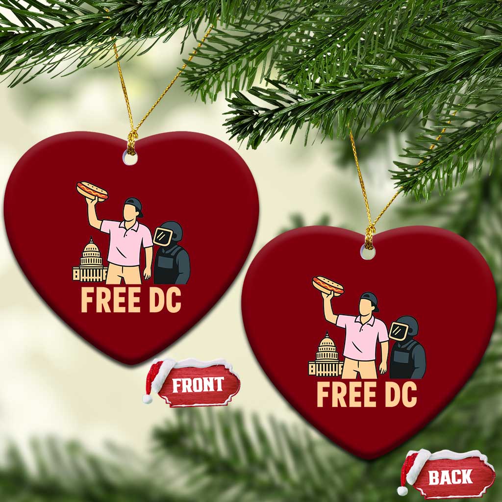 Free DC Sandwich Guy Ceramic Ornament Washington DC Pride Political Satire TS02 Print Your Wear