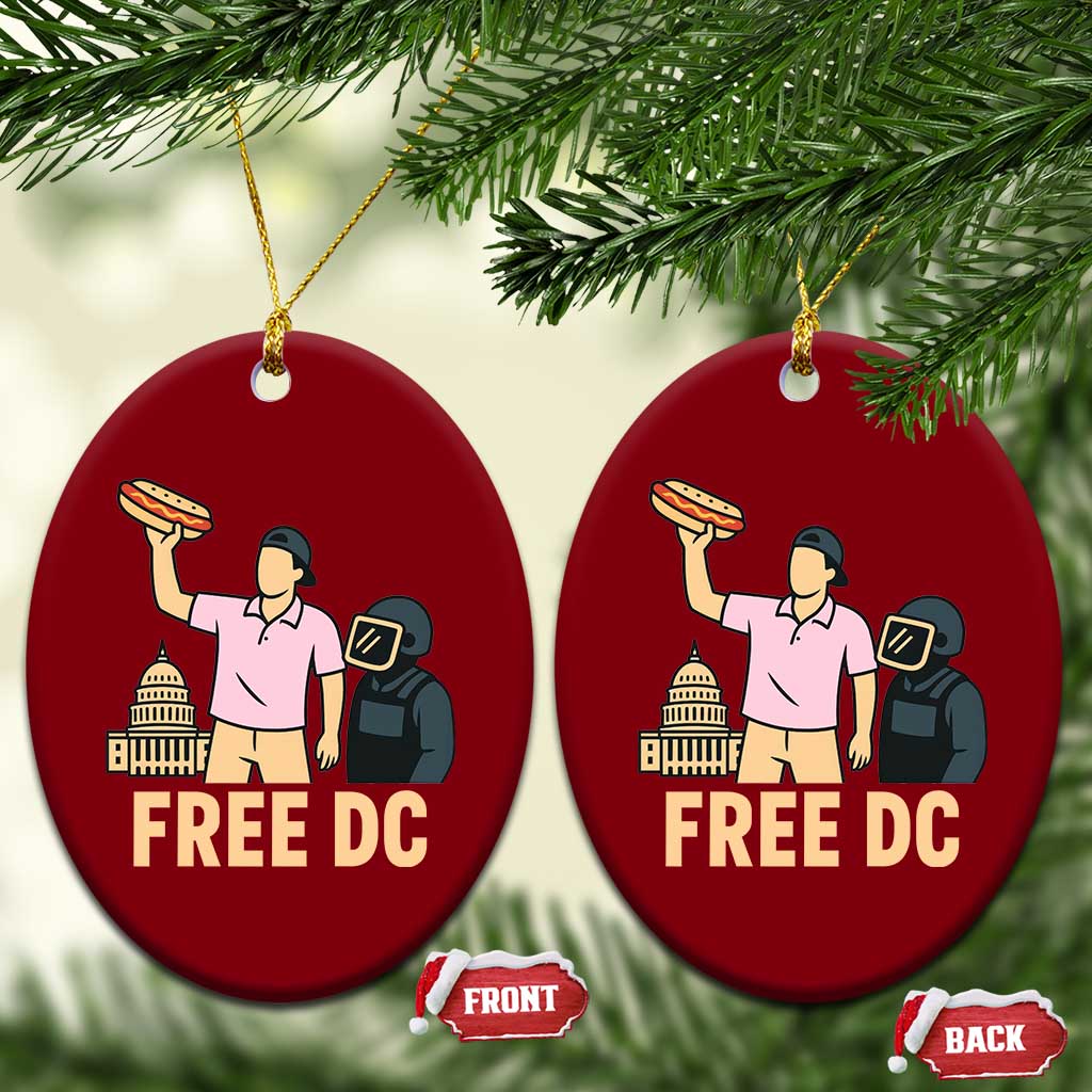 Free DC Sandwich Guy Ceramic Ornament Washington DC Pride Political Satire TS02 Print Your Wear