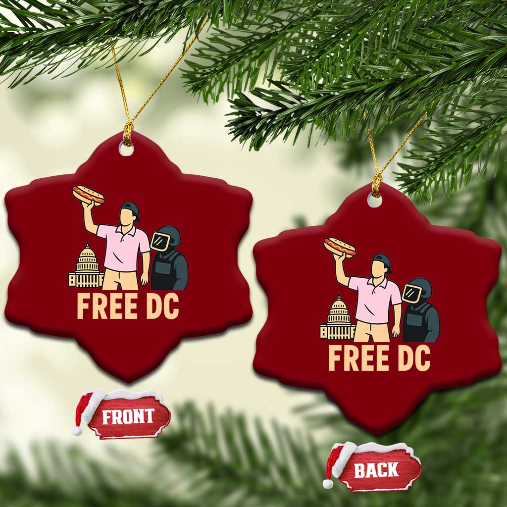 Free DC Sandwich Guy Ceramic Ornament Washington DC Pride Political Satire TS02 Print Your Wear