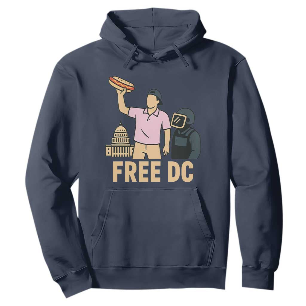 Free DC Sandwich Guy Hoodie Washington DC Pride Political Satire TS02 Navy Print Your Wear