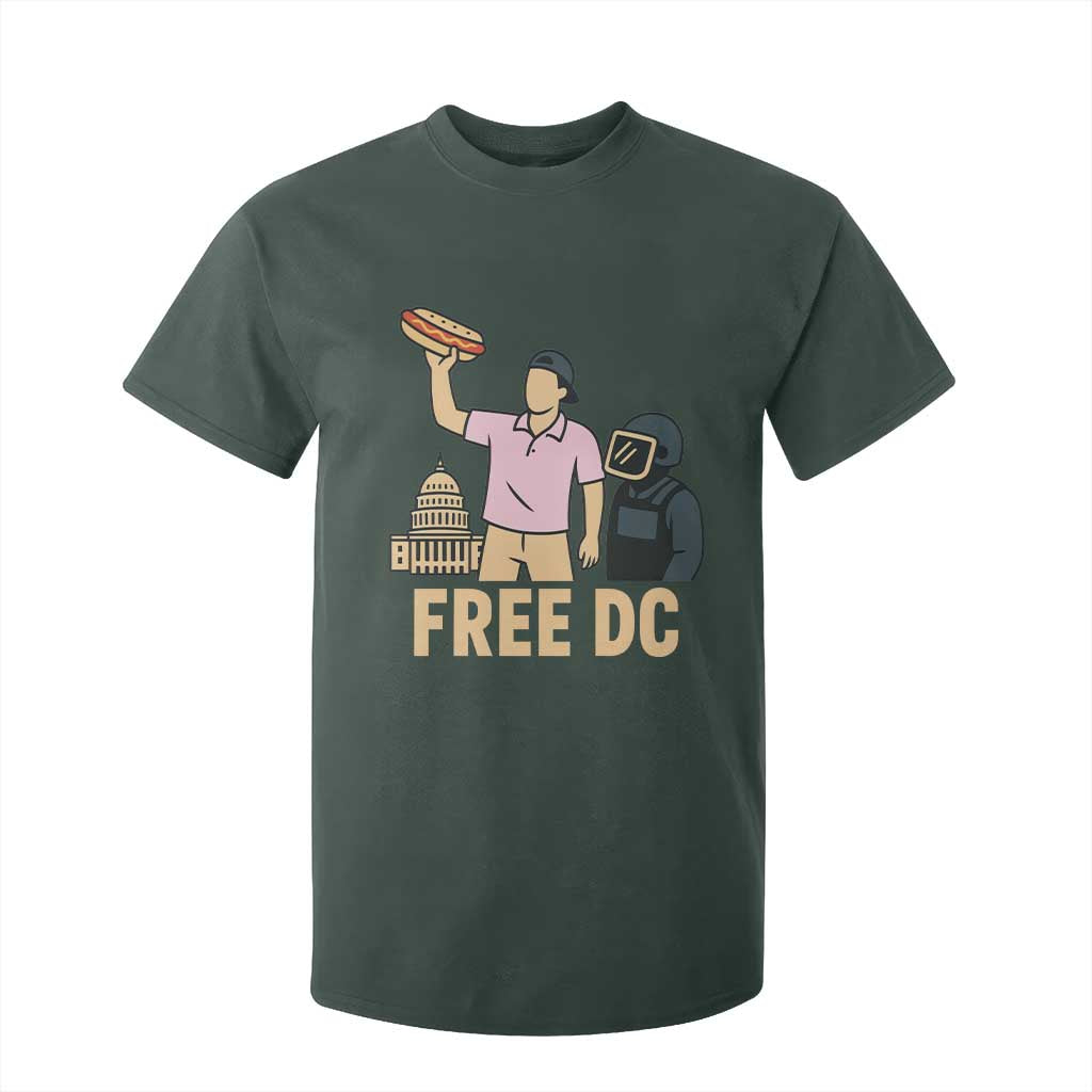 Free DC Sandwich Guy T Shirt For Kid Washington DC Pride Political Satire TS02 Dark Forest Green Print Your Wear