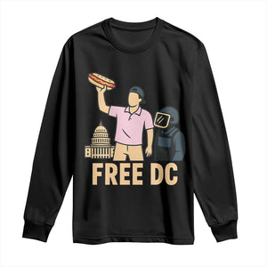 Free DC Sandwich Guy Long Sleeve Shirt Washington DC Pride Political Satire TS02 Black Print Your Wear
