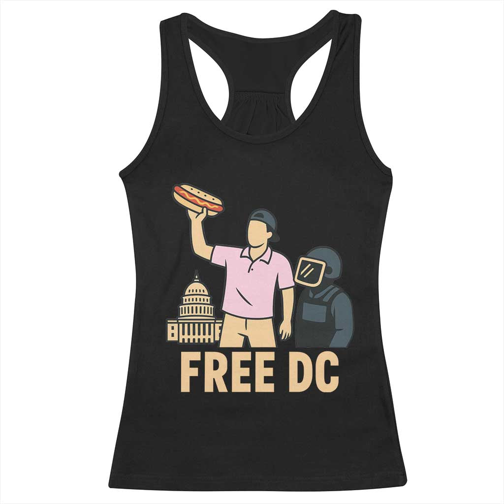 Free DC Sandwich Guy Racerback Tank Top Washington DC Pride Political Satire TS02 Black Print Your Wear