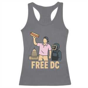 Free DC Sandwich Guy Racerback Tank Top Washington DC Pride Political Satire TS02 Charcoal Print Your Wear