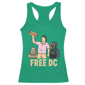 Free DC Sandwich Guy Racerback Tank Top Washington DC Pride Political Satire TS02 Irish Green Print Your Wear