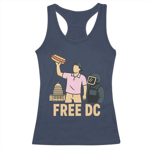 Free DC Sandwich Guy Racerback Tank Top Washington DC Pride Political Satire TS02 Navy Print Your Wear
