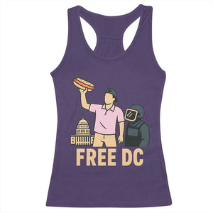 Free DC Sandwich Guy Racerback Tank Top Washington DC Pride Political Satire TS02 Purple Print Your Wear