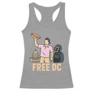 Free DC Sandwich Guy Racerback Tank Top Washington DC Pride Political Satire TS02 Sport Gray Print Your Wear
