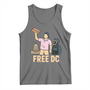 Free DC Sandwich Guy Tank Top Washington DC Pride Political Satire TS02 Black Heather Print Your Wear