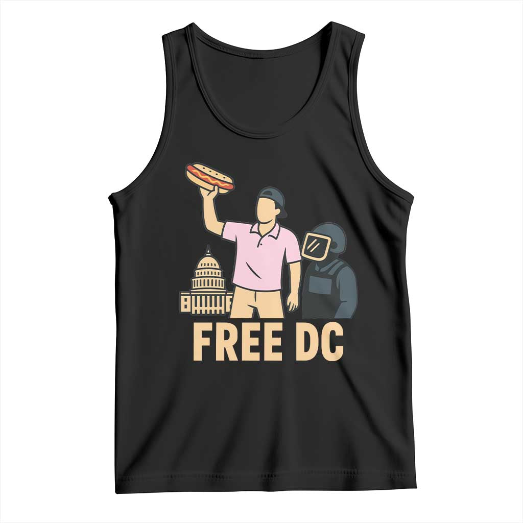 Free DC Sandwich Guy Tank Top Washington DC Pride Political Satire TS02 Black Print Your Wear