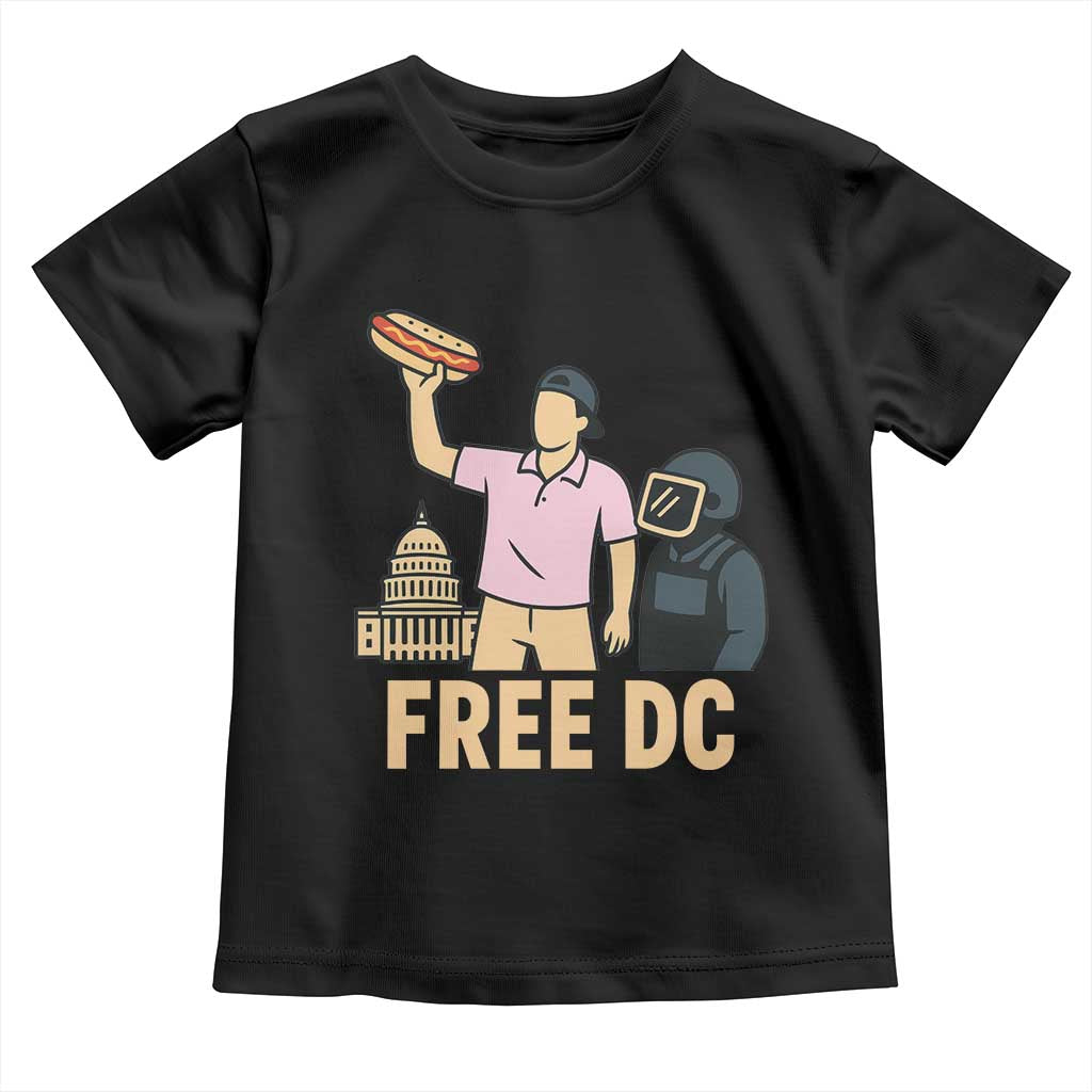 Free DC Sandwich Guy Toddler T Shirt Washington DC Pride Political Satire TS02 Black Print Your Wear