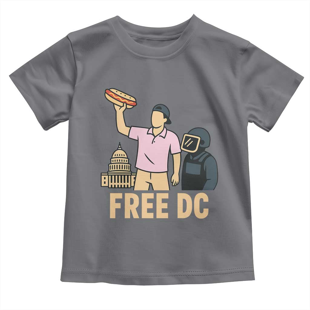 Free DC Sandwich Guy Toddler T Shirt Washington DC Pride Political Satire TS02 Charcoal Print Your Wear