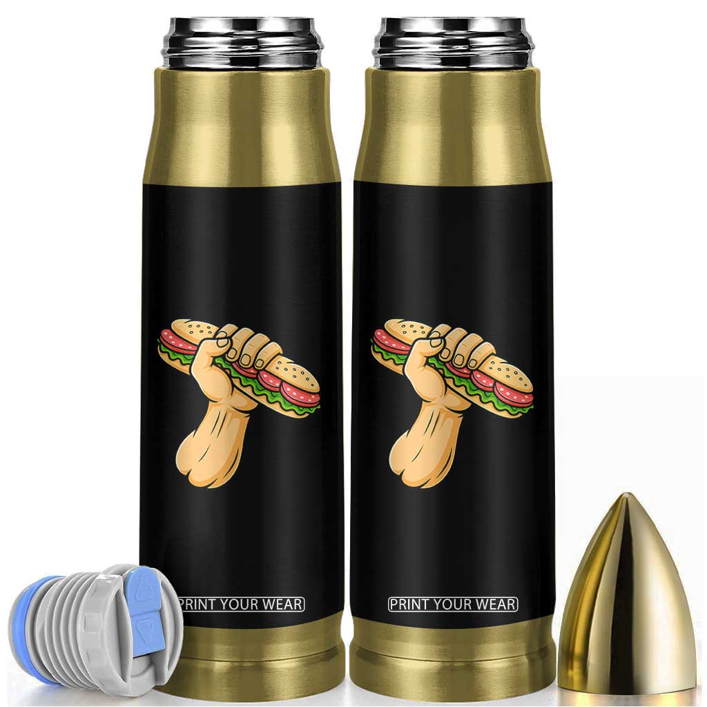 Sandwich Power Fist Bullet Tumbler Sarcastic Food Revolution Political Satire TS02 Black Print Your Wear