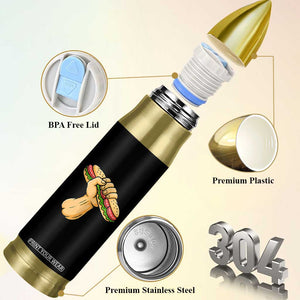 Sandwich Power Fist Bullet Tumbler Sarcastic Food Revolution Political Satire TS02 Print Your Wear