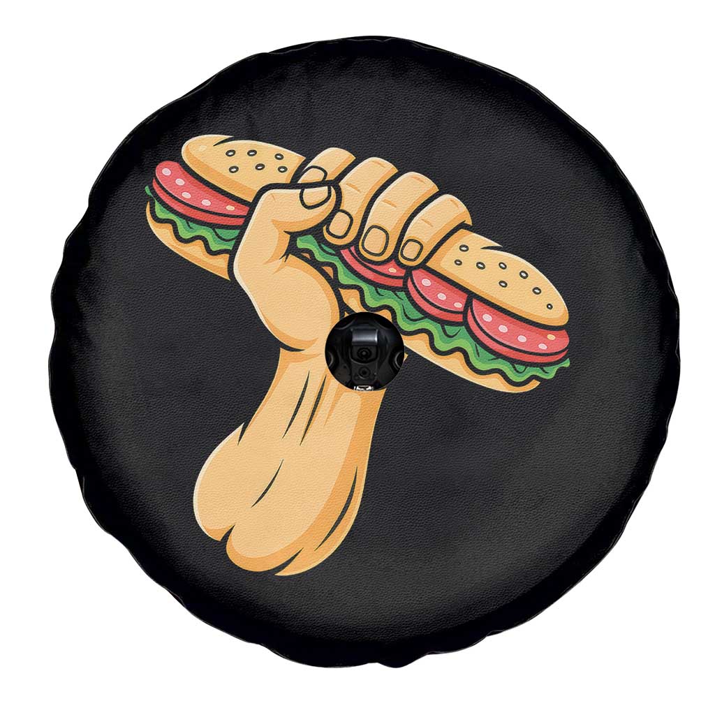Sandwich Power Fist Spare Tire Cover Sarcastic Food Revolution Political Satire TS02 Print Your Wear