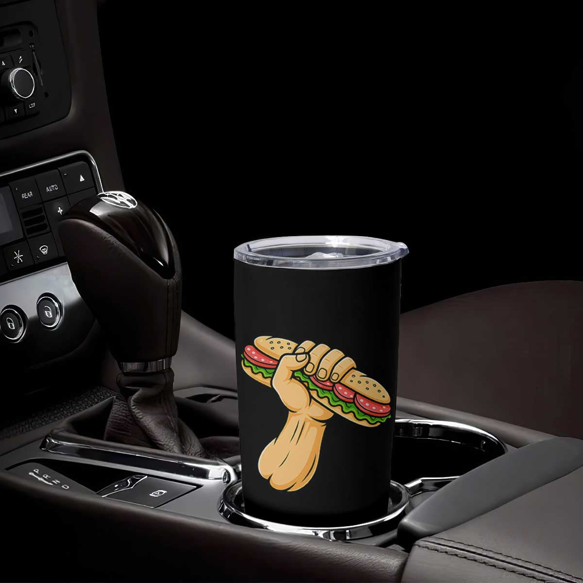 Sandwich Power Fist Tumbler Cup Sarcastic Food Revolution Political Satire TS02 Print Your Wear