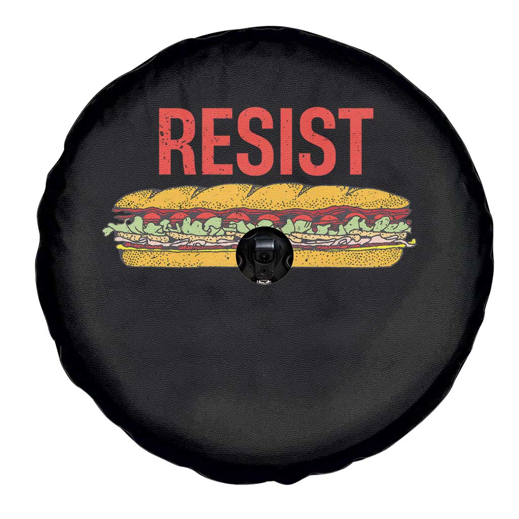 Resist Sandwich Spare Tire Cover Sarcastic Food Revolution Political Satire TS02 Print Your Wear
