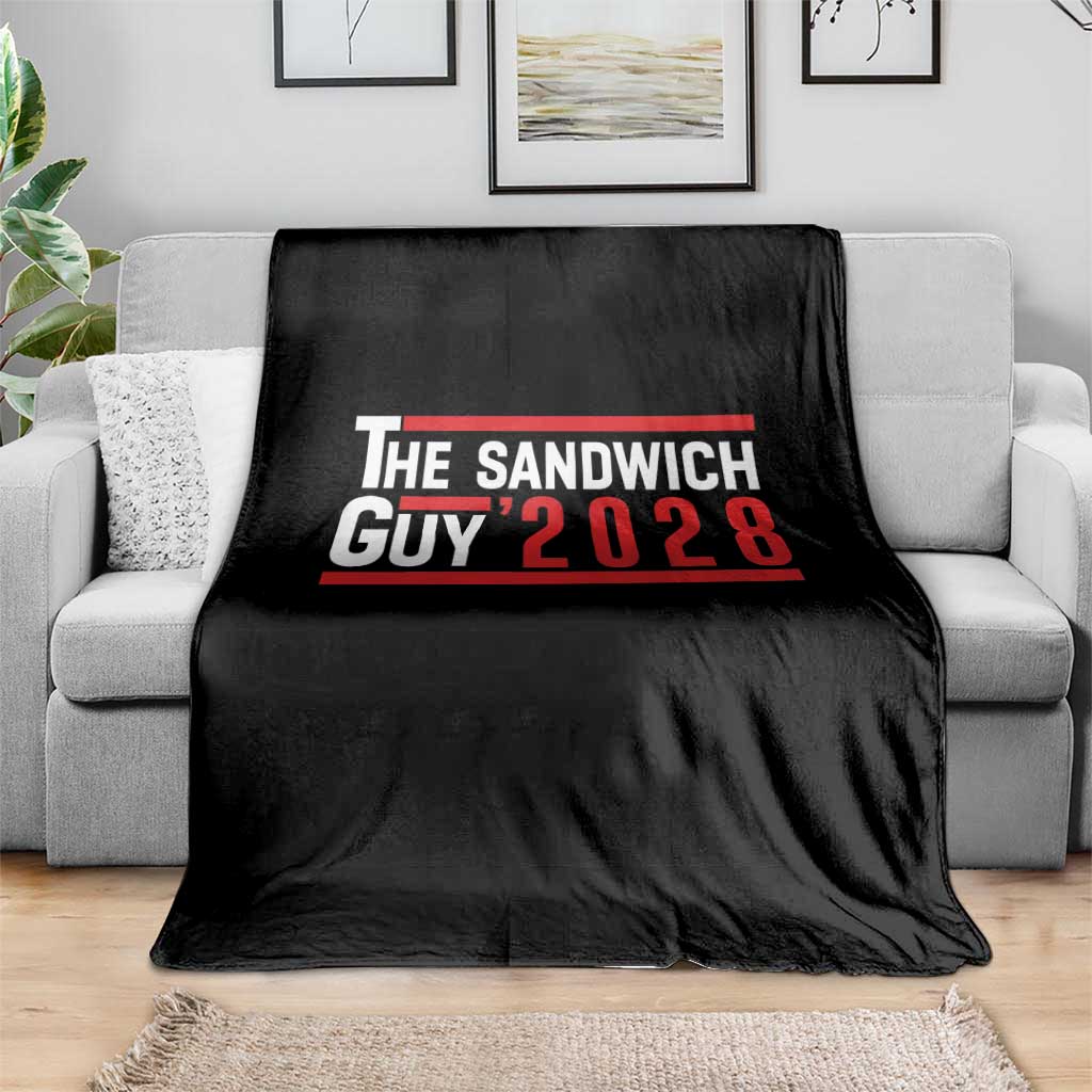 The Sandwich Guy 2028 Throw Blanket Political Parody TS02 Print Your Wear