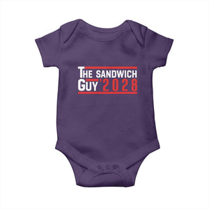 The Sandwich Guy 2028 Baby Onesie Political Parody TS02 Purple Print Your Wear