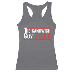 The Sandwich Guy 2028 Racerback Tank Top Political Parody TS02 Charcoal Print Your Wear