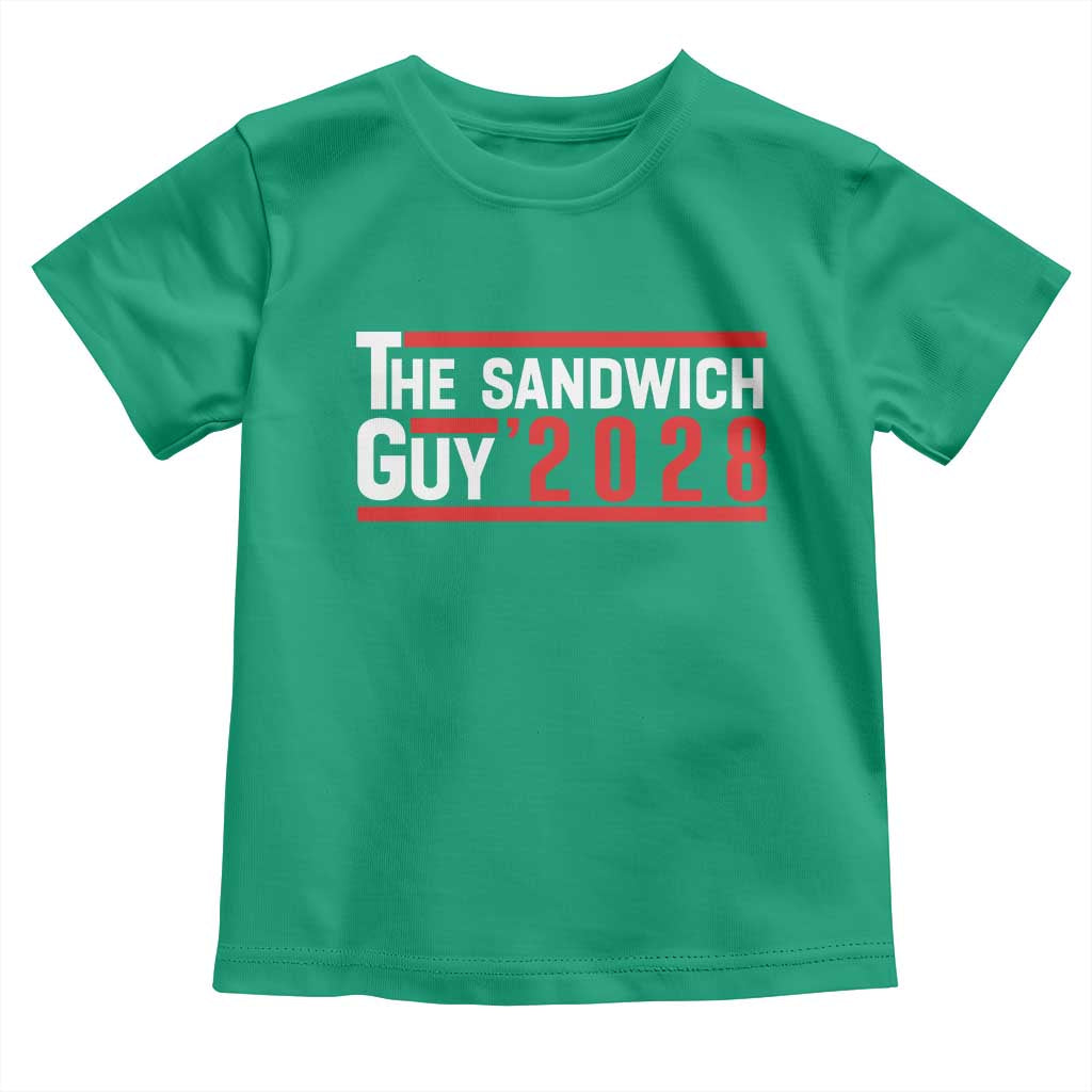 The Sandwich Guy 2028 Toddler T Shirt Political Parody TS02 Irish Green Print Your Wear