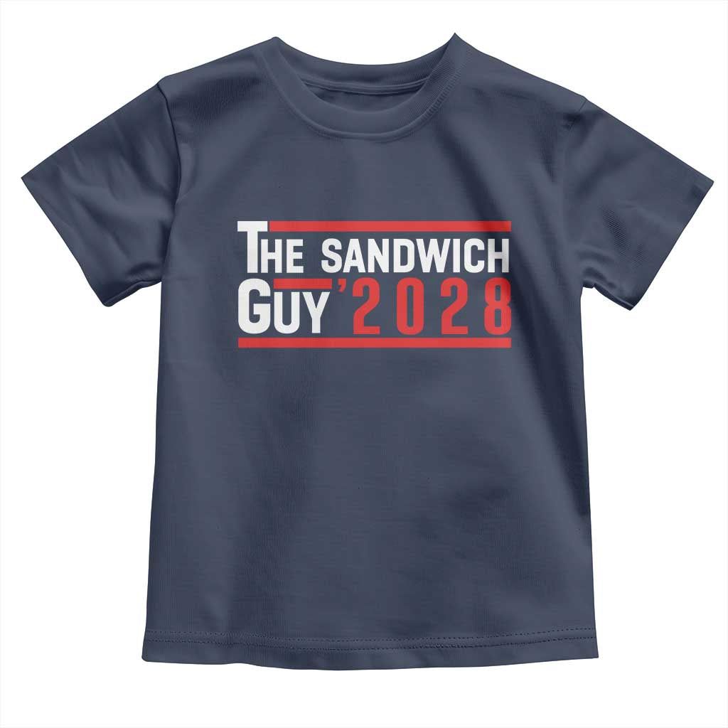 The Sandwich Guy 2028 Toddler T Shirt Political Parody TS02 Navy Print Your Wear
